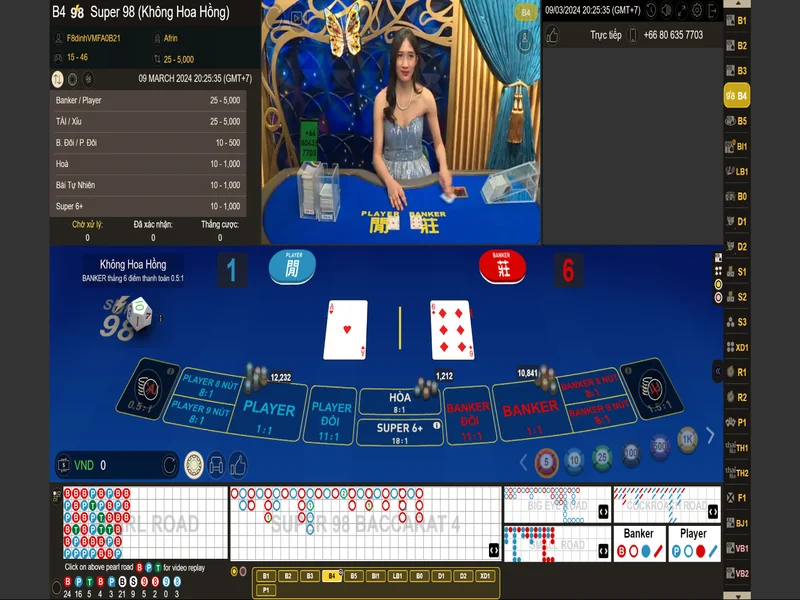 Review trải nghiệm tựa game Super Baccarat 